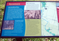Photo of sign with information for water trail
