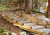 Photo of wood steps