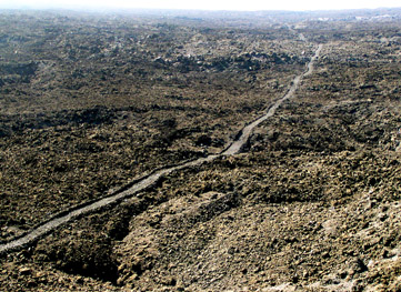 Arial photo of trail