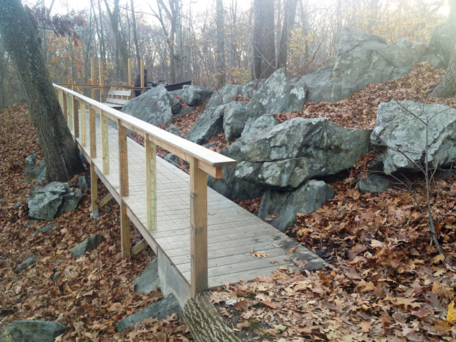 Photo of trail bridge
